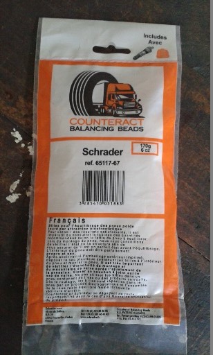 vyvažovací prášek 170g s ventilkem