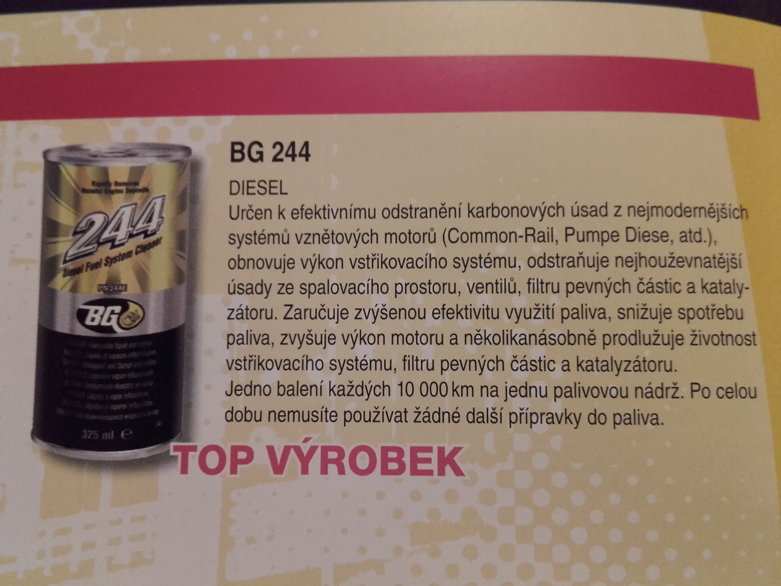 čistič do nafty BG 244 325ml